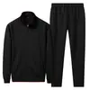 Traje Casual de Moda Tendencia con un Toque de Alta Gama, Ropa Deportiva Otoñal para Hombre con Pantalones Largos y Manga Larga, Conjunto Deportivo de Pierna Recta