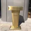 Púlpito de Fala Branco Simples de Alta Qualidade, Mesa de Palestra Moderna, Mesa de Boas-Vindas, Mesa de Recepção, Mesa do Anfitrião, Mesa de Inscrição