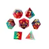 Dados de Resina Jogo de Mesa DND Dungeons & Dragons COC Roleplaying TRPG Cthulhu Poliédricos D4-D20 Conjunto de 7 Peças
