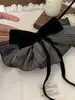 ¡Terciopelo Doble Cara Importado de Corea! 2025 Nuevo Clip de Resorte de Lazo a Cuadros de Gama Alta Pinza para el Pelo de Falda Accesorio para el Cabello