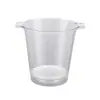 Barril de Suco com Duas Alças Champagne Plástico Barril de Cerveja Colorido Transparente Barra de Luz LED Balde de Gelo Plástico Luminoso KTV