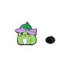 Broche original de desenho animado de sapinho fofo liga de zinco esmaltação a frio decoração para roupas de animais pequenos acessórios para mochila broche