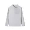 Sudadera básica de otoño e invierno versátil de alta elasticidad cómoda con media cremallera, bolsillo sellado, para exteriores, estilo casual de moda, camisa base