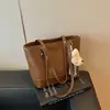 Bolso tote para mujer, moda coreana, gran capacidad, bolso casual de axila, patrón tejido 2026, bolso de hombro de nicho de moda para mujer