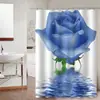 Cortina de Ducha Amazon Nueva Decoración de Baño Transfronteriza Tela Estilo Europeo Nuevo Poliéster Estampado Cortina Divisoria Cortina de Ducha Zhejiang
