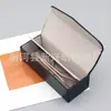 Estuche de Cuero Cosido Vintage para Gafas Negocio al por Mayor Estuche Plegable Hecho a Mano para Gafas de Prescripción para Hombres con Logo