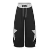 Calça Casual Street Style da Moda 2026 com Cintura Média e Aplique de Cinco Estrelas, Fornecimento Atacado 04