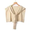 Atacado do Fabricante Novos Modelos Outono e Inverno Xale Espesso de Lã 100% Capa Cachecol de Cashmere Tricotado Xale Grande Quantidade em Estoque