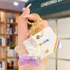 Llavero Acrílico Creativo Relleno de Aceite Estrella Colgante para Mochila Escolar Pequeño Regalo para Evento Accesorios para Llavero de Coche Venta al por Mayor