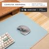 Alfombrilla de ratón casual, extragrande, resistente a las manchas, cuero PU de doble cara, teclado de oficina, escritorio de computadora, material ecológico, fábrica de alfombrillas de cuero
