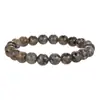 Pulseira de Contas de Pedra Flamejante Natural 6/8/10mm Pulseira de Contas Beaded Cross-border Europeu e Americano Hip Hop Punk Agressivo Masculino