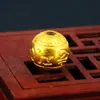 Aretes de Oro Vietnamita de Larga Duración con Cuentas Redondas de Seis Caracteres Accesorios DIY Hechos a Mano Accesorios de Cuentas Chapadas en Oro Cuentas Sueltas Venta al por Mayor