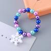 Pulsera para niños ventas directas de fábrica pulsera de perlas degradadas de pez linda concha copo de nieve pulsera para niños al por mayor