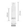 Botella Recargable Portátil con Spray Continuo 100ml Blanca PET Botella Pequeña con Spray Hidratación Facial Botella con Spray Nano Ultra Fino