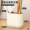Simples Chopsticks Holder Cozinha Montagem na parede Hole-free Drenando pauzinhos Suporte Multifuncional Chopsticks Caixa de armazenamento de cesto