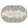 Tapete de Chão de Terra de Diatomáceas Estilo Americano Floral para Banheiro, Entrada de Vaso Sanitário, Tapete Antiderrapante, Tapete Absorvente de Secagem Rápida para Banheiro