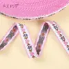 Borde de Encaje Ancho de 12 mm para Ropa Hanfu, Encaje Fruncido en Stock, Cinta Jacquard de Corazones Jacquard Colorida