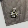 Nuevos Accesorios de Trébol de Cuatro Hojas Completamente Diamantados Pendientes Retro Super Brillantes Pasador de Pelo Ropa Accesorios DIY Accesorios Vestidos de Oro Viejo
