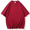 Camiseta Klein Azul 300g Algodón Puro Pesado Manga Corta Verano Unisex Marca de Moda Oversize Estilo Americano