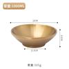 Tazón de fideos fríos de acero inoxidable dorado al estilo coreano, tazón de sopa de arroz mixto, tazón de ensalada, tazón grande creativo de fideos, tazón de arroz, tazón de cubo de fideos mixtos