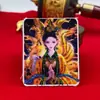 Nuevo núcleo de pintura Thangka de oro hecho a mano Zakilam pintura de vida pasada y presente estudio madre verde explosiones