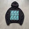 Estilo oscuro y2k retro americano punk gótico moderno sudadera con capucha estampada estilo europeo y americano subcultura Harajuku