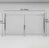 Estantes de Exhibición para Tiendas de Ropa de Mujer, Colgadores de Pared, Percheros de Acero Inoxidable Brillante, Estantes Centrales (Islas), Estanterías de Piso para Ropa de Hombre