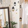Comércio exterior luzes pendentes preto e dourado estrelas quarto sala de estar varanda guarda-roupa dormitório decoração de casa papel de parede autoadesivo atacado