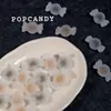 Cuentas de Goma Escarchada, Azúcar, Corazón de Caramelo en Cuentas, Joyería DIY, Accesorios de Joyería Lindos, Cuentas Sueltas, Cadena para Teléfono Móvil, Colgante para Coche, Cuentas Sueltas