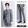 Traje de Temperamento para Hombre Ropa de Negocios Traje de Moda Traje de Novio para Mujer Ropa de Trabajo para Presentaciones de Anfitrión Logo Bordado