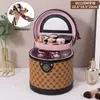 Nuevo Bolso Cubo Maillard Grande Estuche Cosmético Tridimensional Impermeable Bolsa de Maquillaje Bolso Multifuncional de Gran Capacidad para Mujer
