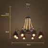 Lustre vintage estilo country americano, luz para sala de estar, design com contas de madeira envelhecida, luz de vela estilo francês para quarto e sala de jantar, iluminação decorativa para pousadas