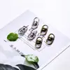 Acessórios para joias DIY Chaveiro de 8 caracteres Acessórios para bolsa