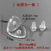 Plantilla de montaje de ángulo de esquina en forma de L de acrílico, triangle transparente para atornillar, accesorios de empalme con tornillos, combinación de montaje en ángulo recto