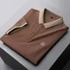 Camiseta de Manga Corta para Hombre Moda Primavera Verano Camisa Polo Casual Corte Ajustado Casual Versátil Artesanía de Bordado Estilo Nuevo