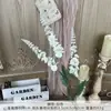 Ramo falso de simulación de color blanco terminado con flores de seda artificial para boda, fila de flores de plástico, arreglo de boda de alta calidad