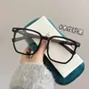 Óculos de Moda Pretos Lisos Estilo Influenciador Tendência com Filtro de Luz Azul para Mulheres Sem Grau, Adequados para Lentes de Grau