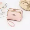 Billetera Nueva para Mujer Transfronteriza con Pulsera Billetera Corta para Monedas Pinza para Monedas Coreana Bolso con Tarjetero Múltiple Bolso Organizador de Tarjetas