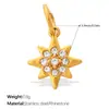 Acessórios de Joias Europeus e Americanos Transfronteiriços de Alto Padrão com Pingente de Estrela e Lua e Anjo com Diamantes Brilhantes e Design de Sol e Flecha
