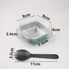 Taza de Papel de Aluminio para Freidora de Aire Caja para Pasteles de Nieve Caja de Papel de Aluminio para Durian Caja para Tortitas Caja de Empaque para Chocolate Lava