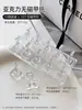 Soporte de Uñas No Magnético de Acrílico Base para Práctica de Manicura Soporte de Uñas Transparente Tipo Pieza de Ajedrez Herramienta de Exhibición de Uñas Portátil Venta al por Mayor