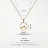 Nuevo Collar de Acero Inoxidable Estilo Europeo y Americano que No se Desvanece con Colgante de Cruz, Serpiente, Dragón, Estrella, Número, Sol, Cadena para Clavícula para Mujer
