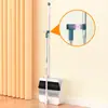 Miaojia Di Juego de Escoba y Recogedor Nuevo Material Engrosado y Ampliado para Baño, Escoba de Barrido con Cerdas Suaves Mágicas