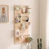 Painel Perfurado Sem Furos Prateleira de Armazenamento Cozinha Sala de Estar Hall de Entrada Prateleira Divisória de Parede Armazenamento Rack de Parede Moderno Minimalista