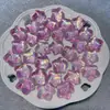 [Serie Rosa Fuego] Joyería Hecha a Mano Luminosa de Luciérnaga DIY - Flor de Resina