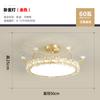 Lámpara de dormitorio principal nórdica moderna minimalista corona led lámpara de sala de estudio personalizada creativa de cristal cálida romántica lámpara de habitación