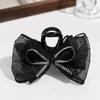 Moda Coreana Elegante Presilha de Garra Flor de Renda Brilhante Strass de Alto Grau Clipe Tubarão Traseiro Acessórios de Cabelo
