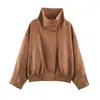 Ins ropa de mujer al por mayor estilo europeo y americano transfronterizo nueva chaqueta bomber con efecto de textura de gamuza 6318230