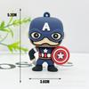 Llavero Marvel versión cuadrada, llavero de muñeco de los Vengadores, versión Q, colgante Marvel, accesorios para auto, bolso colgante