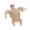 Europa y Estados Unidos nuevo artículo de moda popular personalidad tortuga marina aleación de diamante todo-partido broche para estudiante accesorios para ropa accesorios para bolso